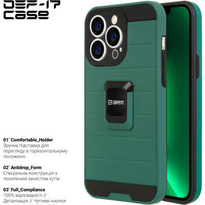 Чехол для мобильного телефона Armorstandart DEF17 case Apple iPhone 13 Pro Military Green (ARM61341) Винница - изображение 2