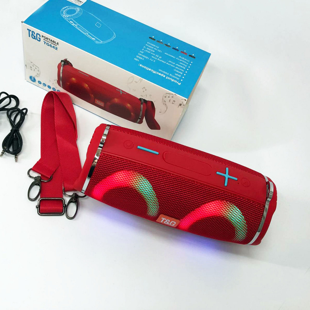Колонка з підсвічуванням і зарядкою TG642, Портативна акустична bluetooth колонка NQ-94 Львів - фото 4