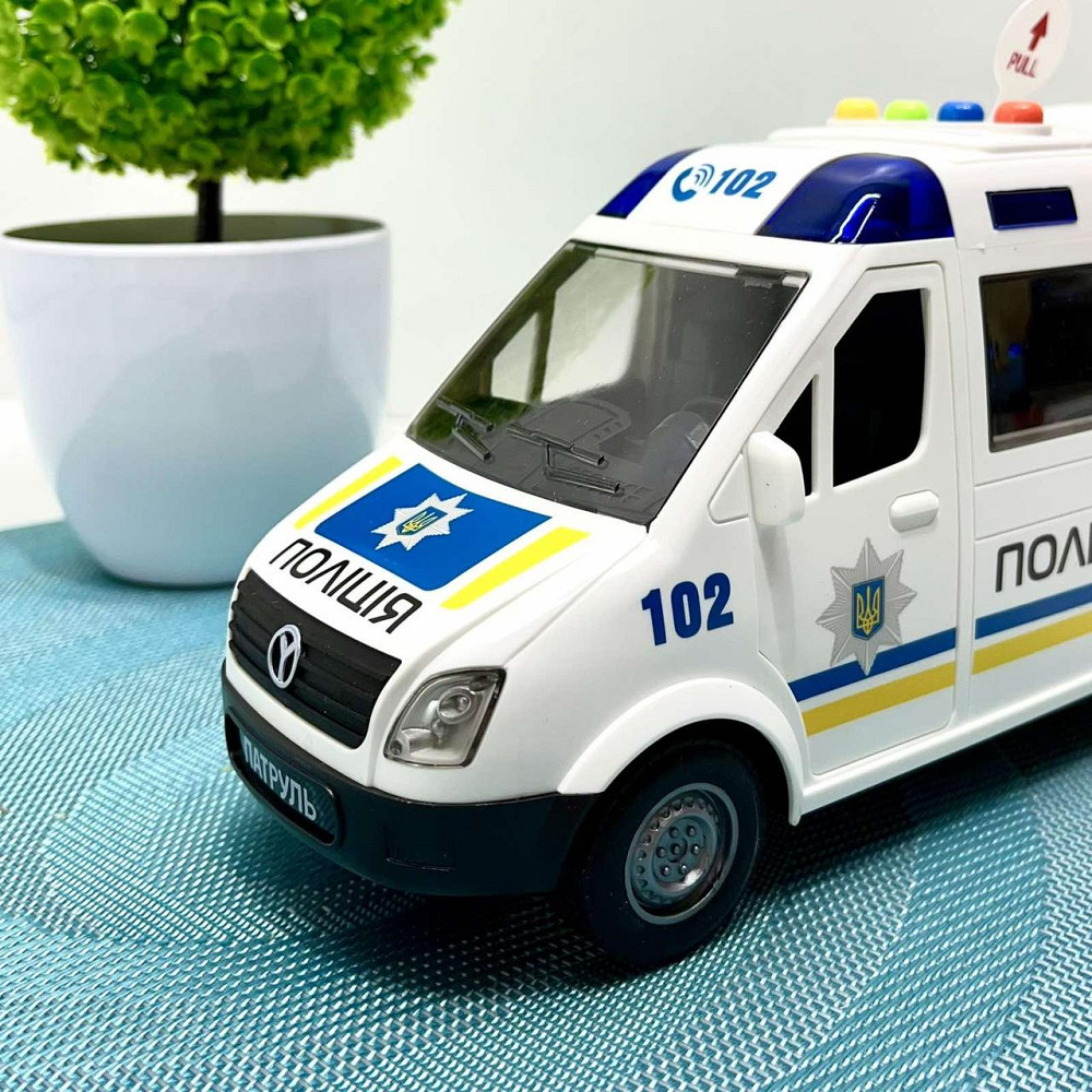 Машина Поліцейська АвтоЕксперт відкриваються двері звук пісні інерція Біла (69609) Чернигов - изображение 8
