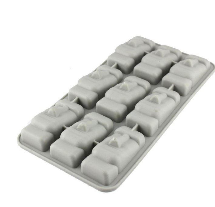 Молд силіконовий Моаї 11 на 20 см сірий Київ - фото 6