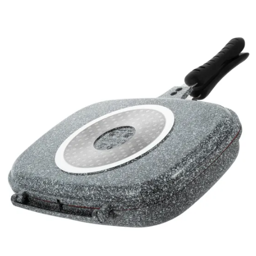 Сковорідка-гриль 32см литий алюміній а/п Grey marble 100516 Ofenbach Житомир - изображение 3