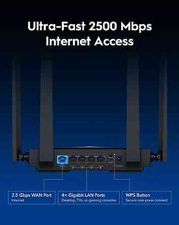 Маршрутизатор Cudy WR3600H, BE3600 2.5G Wi-Fi 7 Router Вінниця