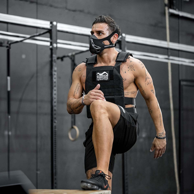 Маска для тренування дихання Phantom Training Mask Carbon M Кам'янське - фото 7