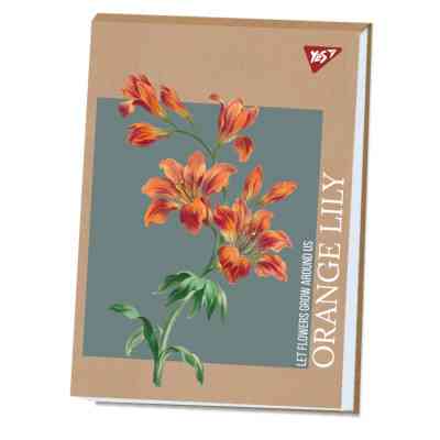 Альбом для малювання Yes А4 40 аркушів клеєний білила "Lily" крафт (130584) Вінниця