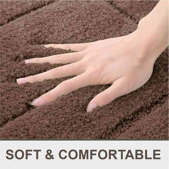 Коврик для ванной комнаты Lovely Svi прорезиненный - 50 x 80 см Коричневый Киев