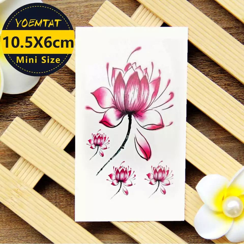 Тимчасова тату "Квітка лотоса" Київ - фото 2