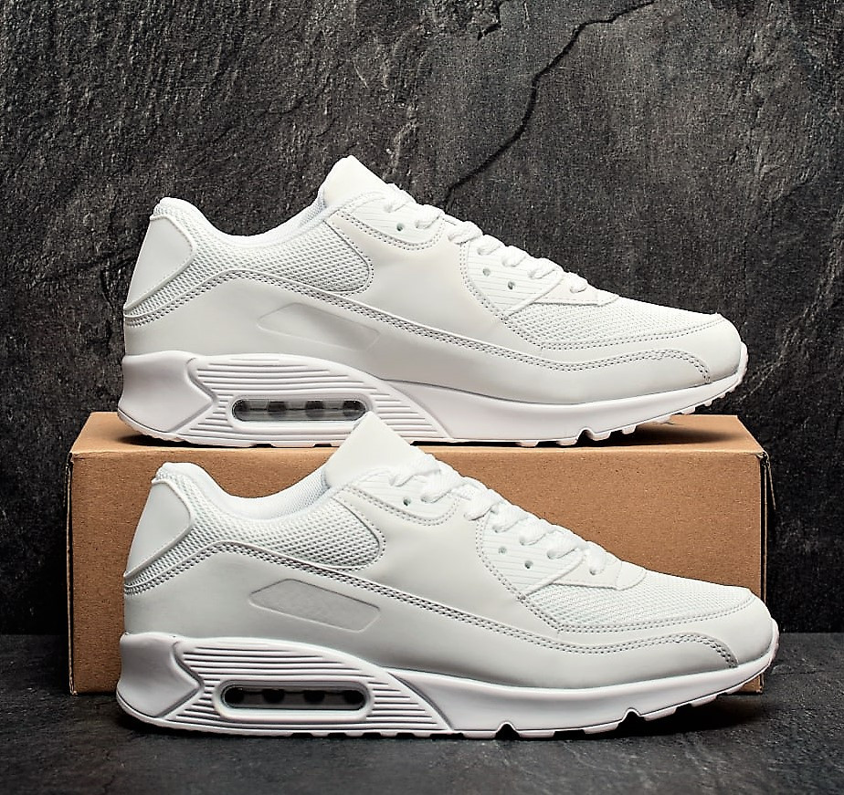 Мужские Белые Кроссовки в стиле N!ke с Амортизацией (размеры: 45) - 18-2 Днепр - изображение 1