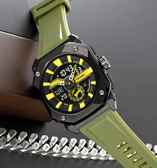 Годинник чоловічий спортивний наручний Skmei 2272 (Зелений) Вінниця - фото 4