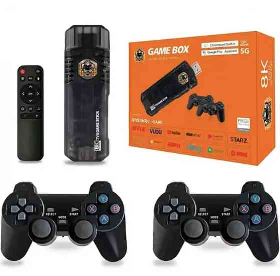 Приставка ігрова з джойстиками бездротовими TV STICK 5G 9402, чорна Винница