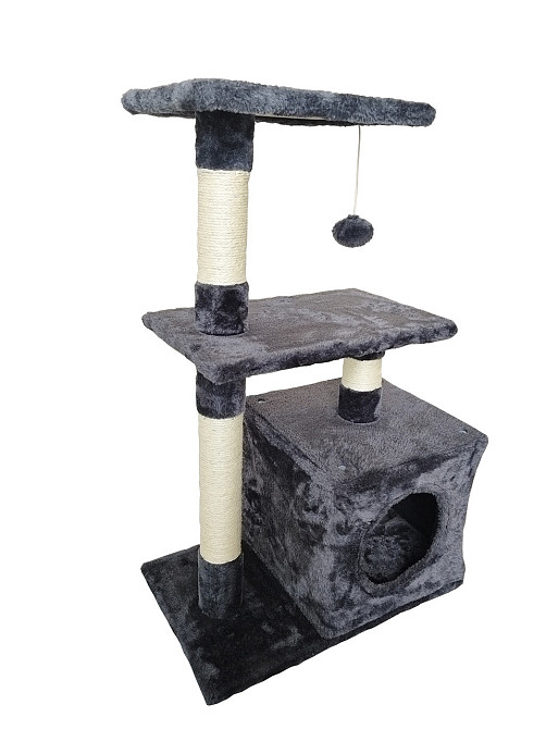 Ігровий комплекс для кішок Avko CatTree 1053 Grey кігтеточка, будиночок, дряпка Київ - фото 6