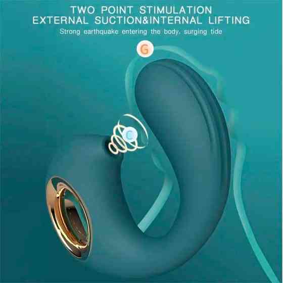 Кліторальний вакуумний вібростимулятор Dolphine Licker Vibe зелений — Вібратори Вінниця