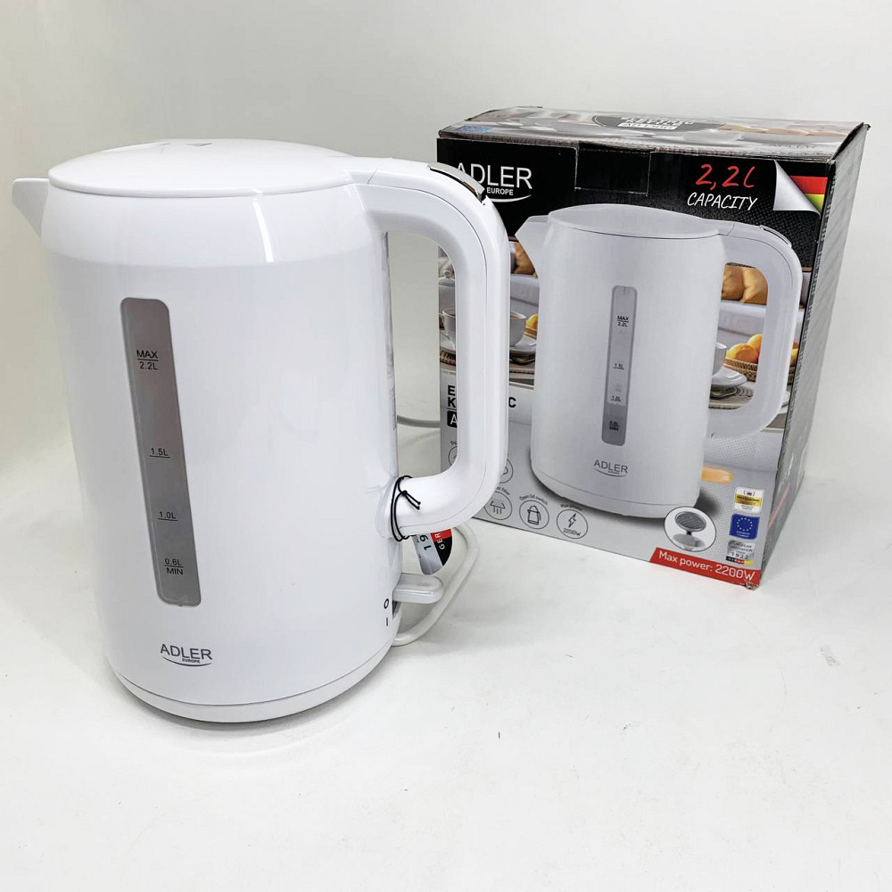 Домашний чайник качественный Adler AD 1386 2.2л 2200Вт, Мощный чайник для кипячения NC-80 Львов - изображение 12