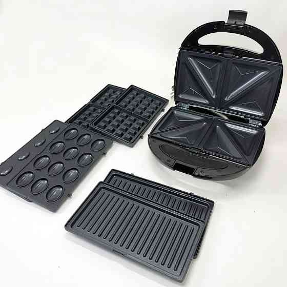 Бутербродница гриль с антипригарными пластинами Domotec, Электрогриль для мясных блюд PW-26 Ивано-Франковск