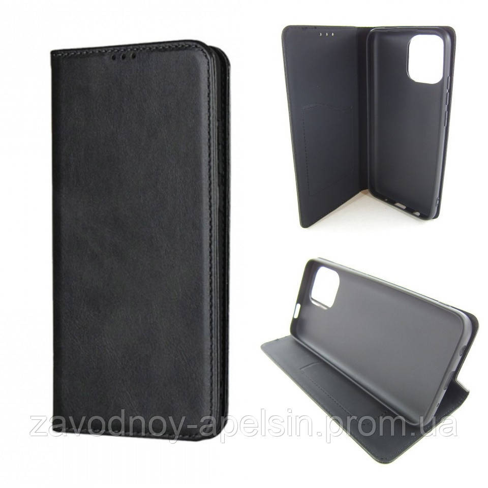 Чохол-книжка Xiaomi Redmi A1 А1 шкіряний (чорний) Одеса - фото 1