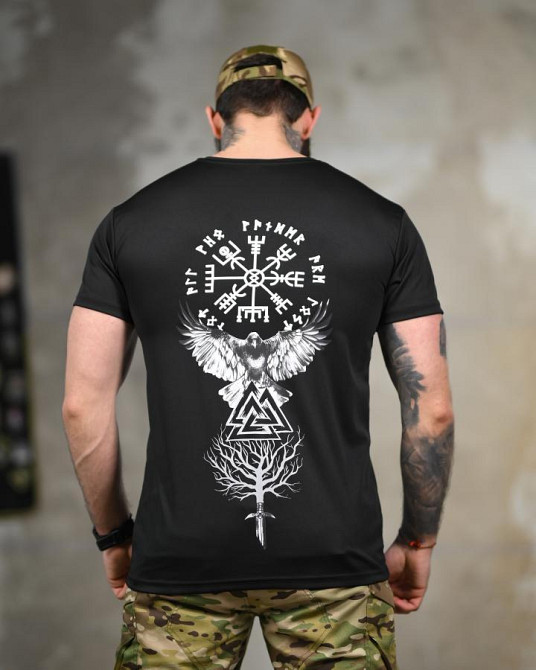 Тактична футболка SELION Voron black ТР6761 Одеса - фото 4