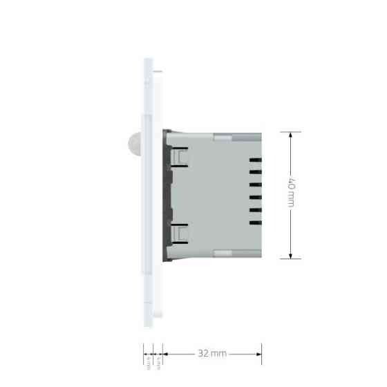 Cвітильник автоматичний для сходів підлоги датчик руху темряви, білий, 2700K, 220В, 0.35Вт, огляд 120°, затримка 40с, дальність 4м LIVOLO (722800511) Коломия