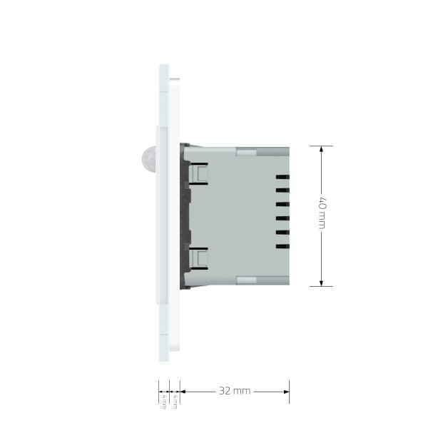Cвітильник автоматичний для сходів підлоги датчик руху темряви, білий, 2700K, 220В, 0.35Вт, огляд 120°, затримка 40с, дальність 4м LIVOLO (722800511) Коломия - фото 5