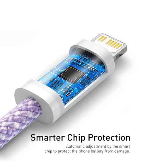 Кабель Baseus Dynamic 2, 2м, быстрая зарядка Type-C на iP, фиолетовый Киев
