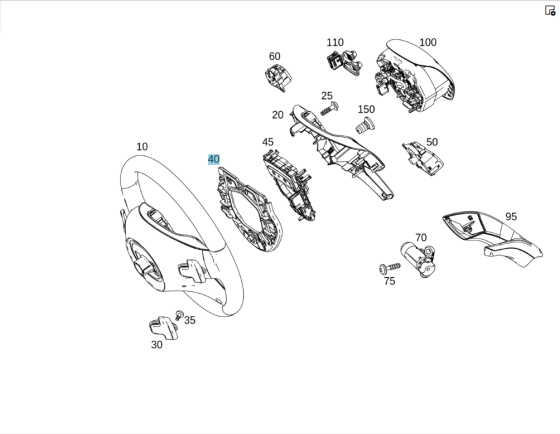Mercedes-Benz  A0998200311 Кріпильна пластина в кермо E-class W213 E-class S213 CLS C218 CLS Shooting Brake X218 ML/GLE W166 GL/GLS X166 GLE Coupe C29 Одесса