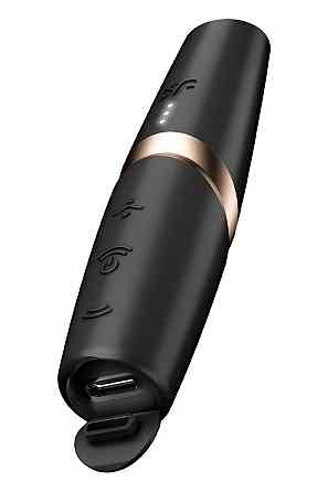 Клиторальный бесконтактный массажер Satisfyer Perfect Kiss черный Sex Aura Киев