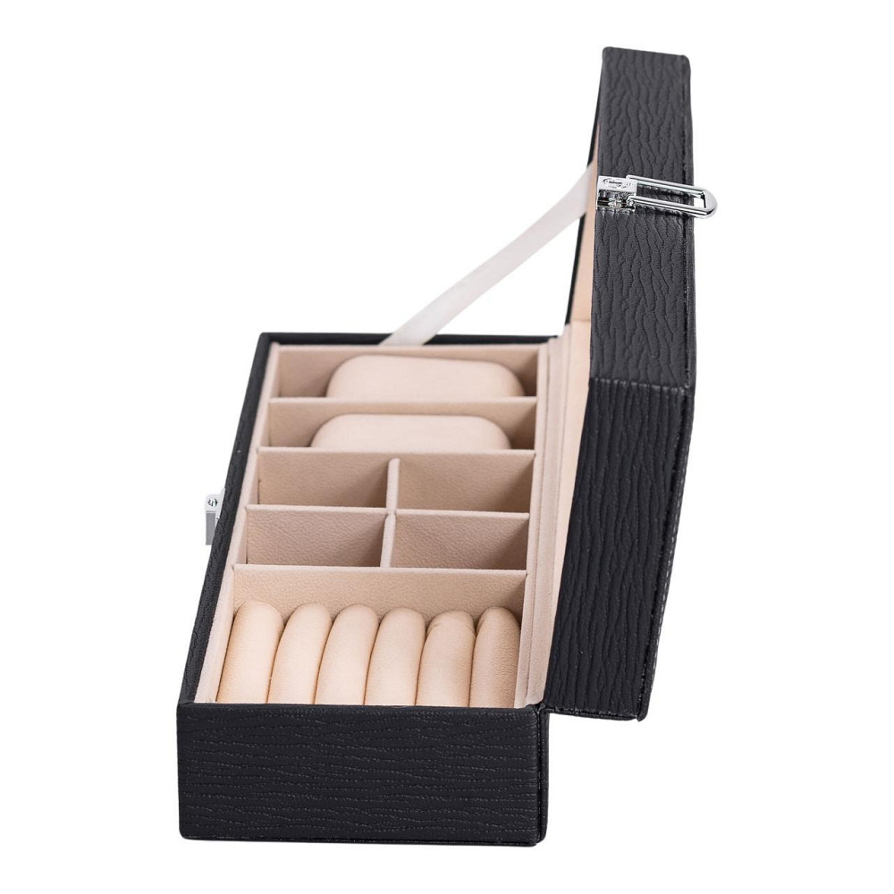 Шкатулка для украшений из эко кожи 31×11×8 см органайзер для ювелирных изделий HP-5-5B Киев - изображение 5