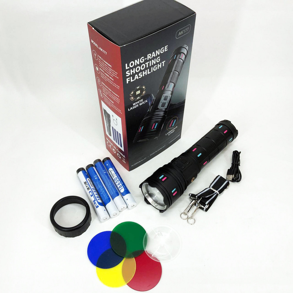 Точечный ручной фонарь AK177, Фонарь для дома с зарядкой от розетки Фирменный ручной JA-95 Львов - изображение 9