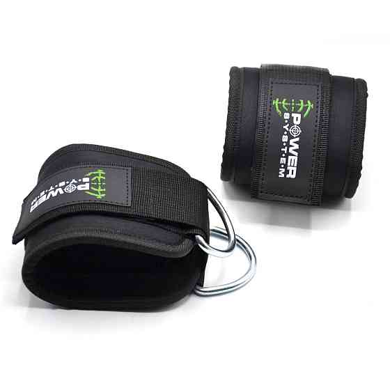Манжети на щиколотку Power System PS-3460 Ankle Strap Gym Guy Black Луцьк