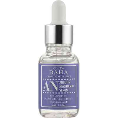 Сыворотка для лица Cos De BAHA Arbutin Niacinamide Serum Против пигментации с арбутином 5% и ниацинамидом 5% 30 мл (8809240318324) Винница