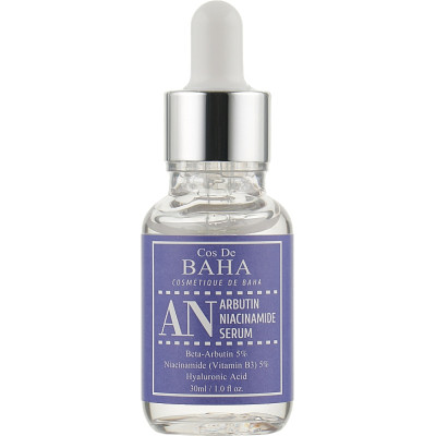 Сыворотка для лица Cos De BAHA Arbutin Niacinamide Serum Против пигментации с арбутином 5% и ниацинамидом 5% 30 мл (8809240318324) Винница - изображение 2