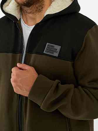 Чоловічий теплий костюм на флісі з хутром Коричнево-чорний 48/50 Харків