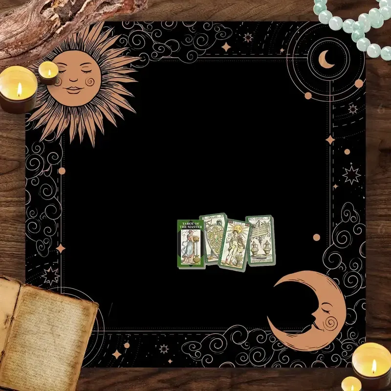 Вівтарна скатертина Сонце й Місяць – скатертина для Таро та ритуалів 49×49 см Київ - фото 5