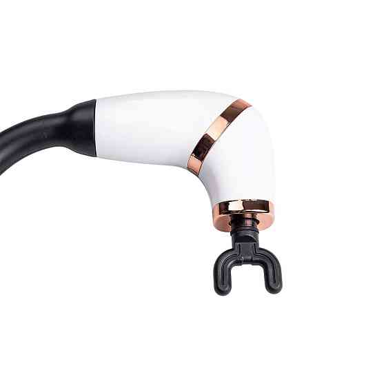 Перкуссионный ручной массажер аккумуляторный 17 Вт зарядка от USB до 3200 об/мин Белый HP-11-11W Киев