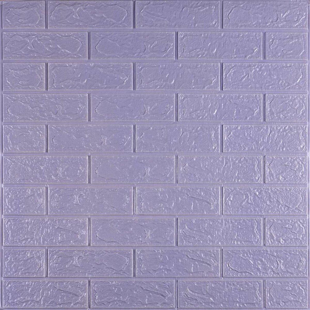 3D панель самоклеющаяся 700x770x3мм кирпич Светло-фиолетовый (015-3) SW-00000574 Киев - изображение 1