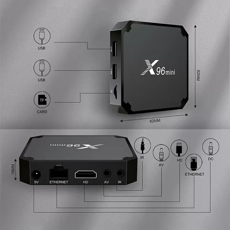Смарт ТВ приставка X96 mini 2023 S905W2 2/16 Гб Smart TV Box Android 11 Андроид ТВ бокс Киев - изображение 5