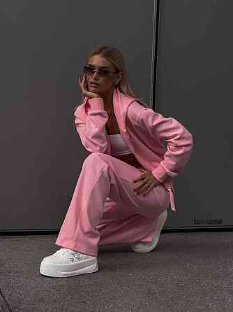 Жіночий стильний повсякденний костюм двійка турецька двохнитка Одеса