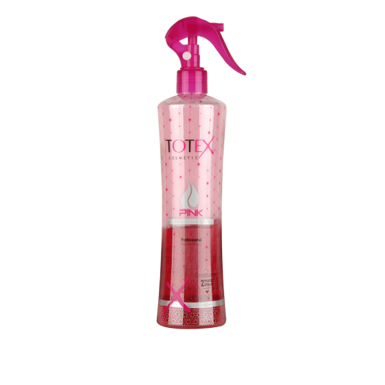Спрей-кондиціонер незмивний двофазний Pink Totex 400 мл Вінниця