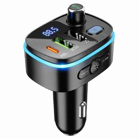 Автомобильное зарядное устройство с FM-модулятором HOCO E62 Fast PD20W+QC3.0 car bluetooth,FM transmitter, Одесса
