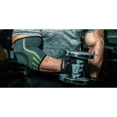Фіксатор ліктя MadMax MFA-283 3D Compressive elbow support Dark grey/Neon green S (MFA-283_S) Вінниця - фото 3