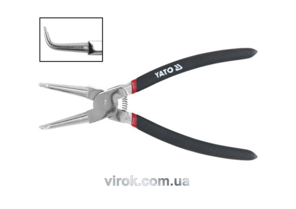Знімач стопорних кілець YATO загн. (зжим) l=200мм [6/60] Одесса - изображение 1