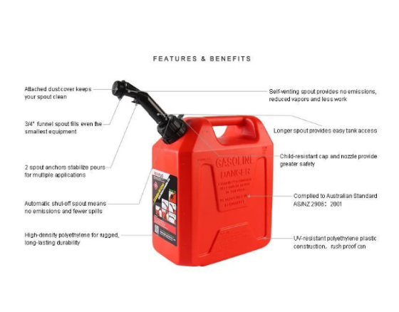 Каністра для палива 10 літрів Seaflo Київ