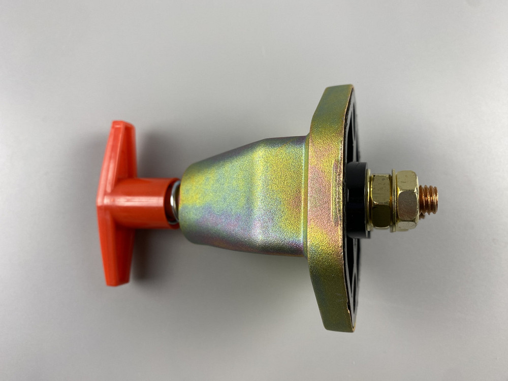 Вимикач маси універсальний механічний дистанційний 12/24 В (червона мідь) 150A Мукачево - фото 2