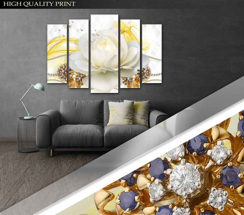 Модульна картина у вітальню / спальню Квітка Art-375_5 ( 80х118см ) Київ - фото 2