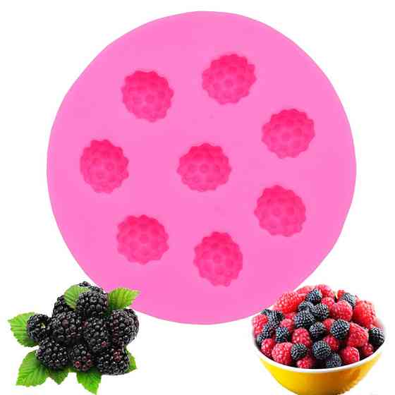 Молд силиконовый Ежевика 75 на 78 мм розовый Киев