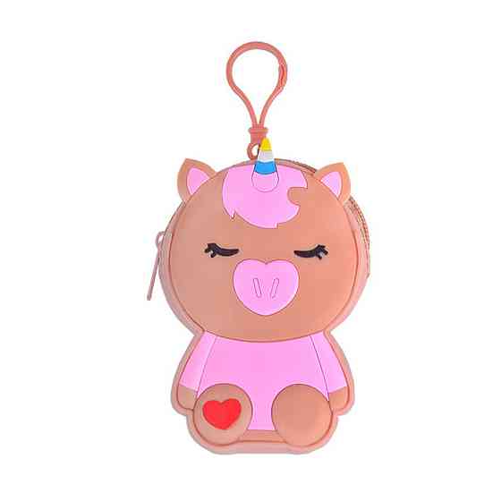 Дитячий гаманець-брелок "Єдиноріг" C44408, 8 х 11 х 3 см Коричневий Вінниця