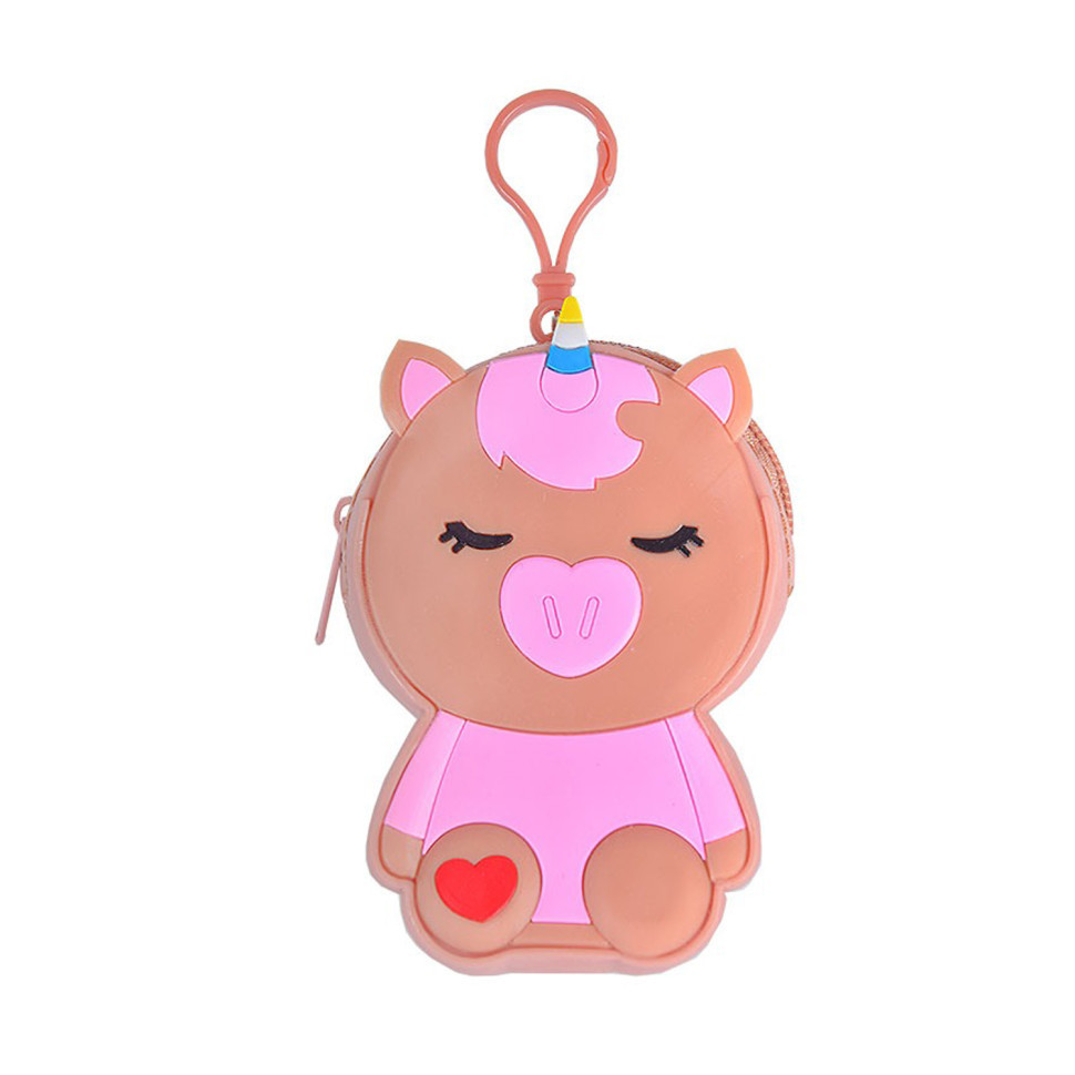 Дитячий гаманець-брелок "Єдиноріг" C44408, 8 х 11 х 3 см Коричневий Вінниця - фото 1