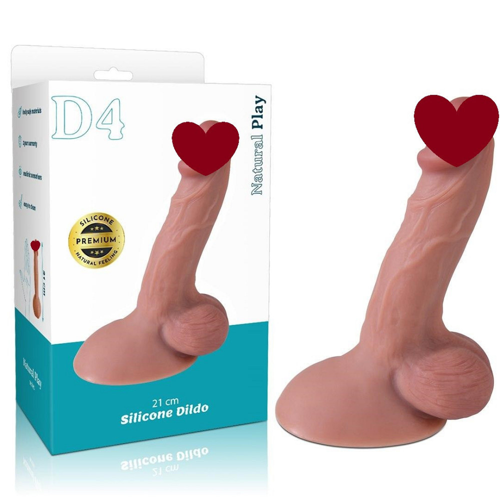 Реалистичное дилдо на большой присоске Natural Play Sex Aura Киев - изображение 1