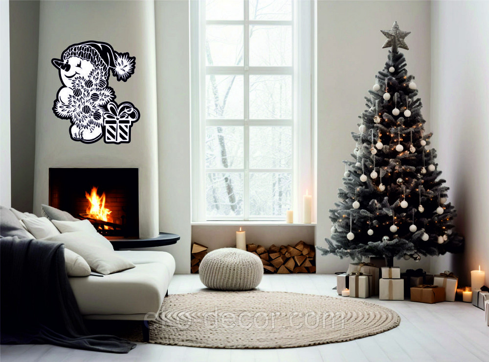 Декоративне настінне Панно «Сніговик», Декор на стіну 110*94 см Київ - фото 6