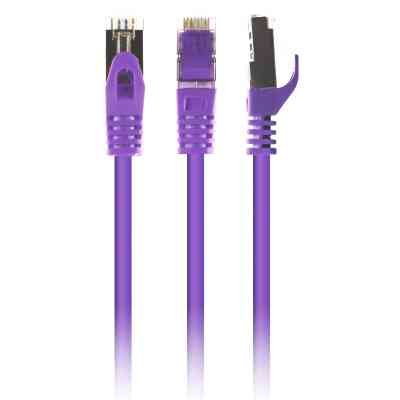Патч-корд 5м S/FTP Cat 6A CU LSZH violet Cablexpert (PP6A-LSZHCU-V-5M) Вінниця