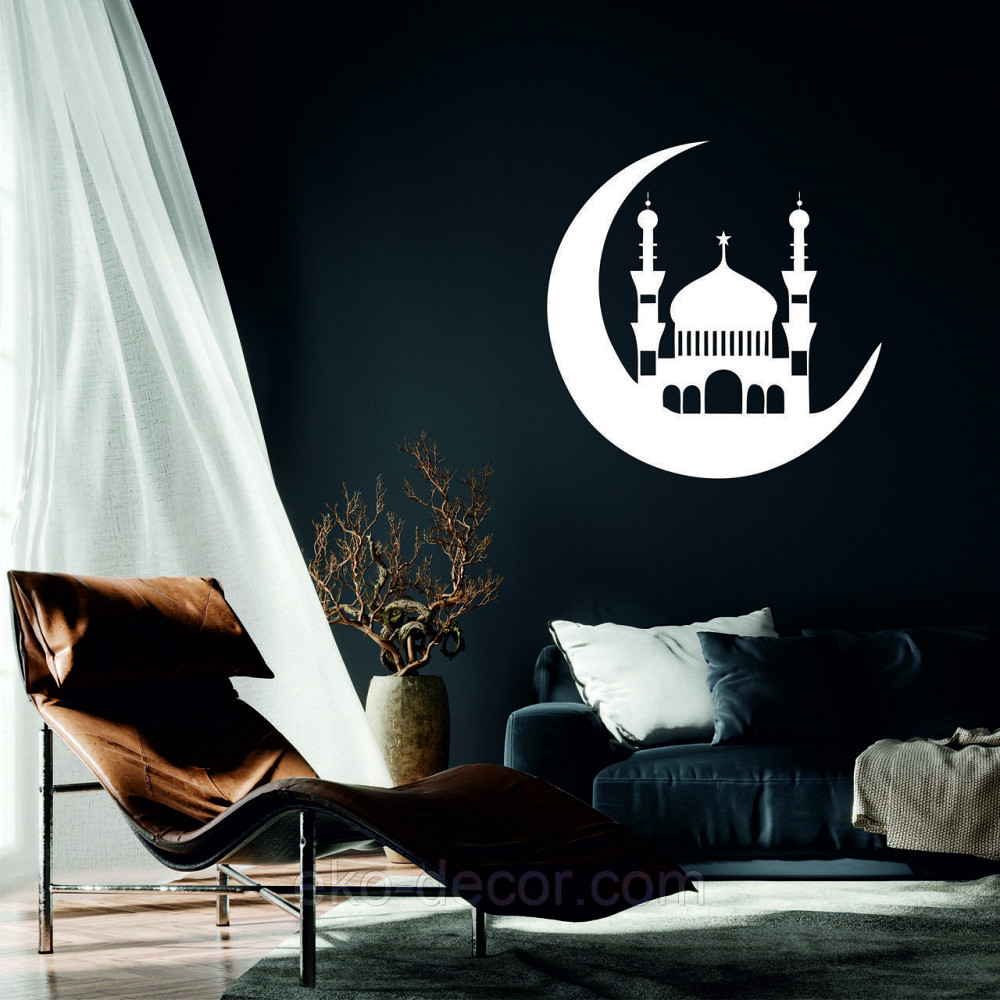 Декоративное настенное Панно «Ислам» Декор на стену 90*90 см, Белый Киев - изображение 1