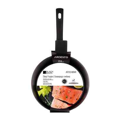 Сковорода Ardesto Black Mars Favola, 24см, алюміній, чорний (AR1924BMR) Винница